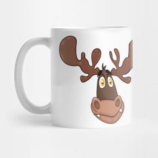 Wacky Cartoon Moose Mug